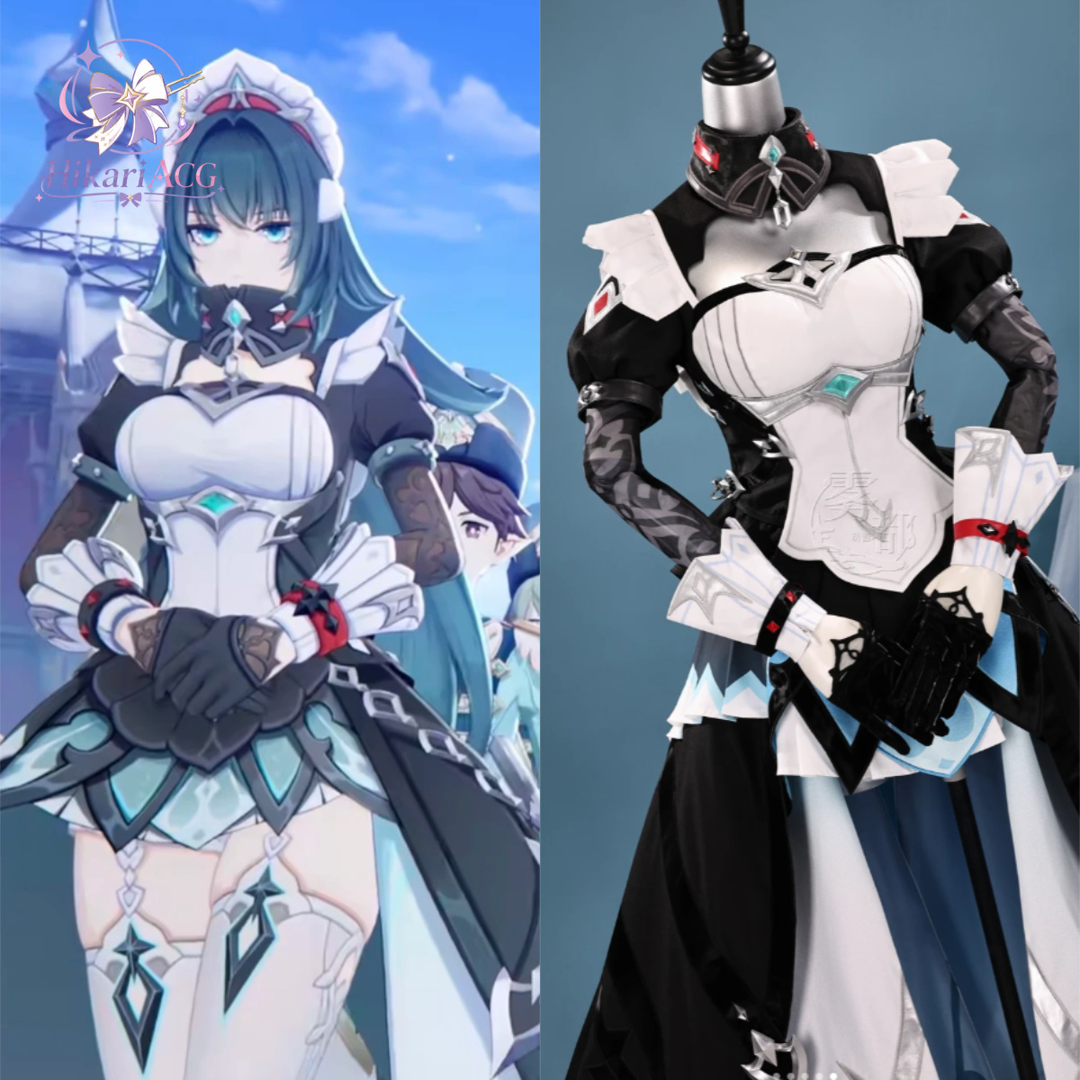 Party Games Cartoon - Anime Game Outfit：Genshin Impact Danica Snezhnaya