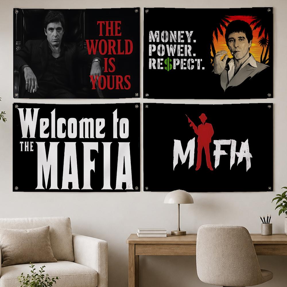 Party Games Mafia - Classic Game Mafia Flags Room Home