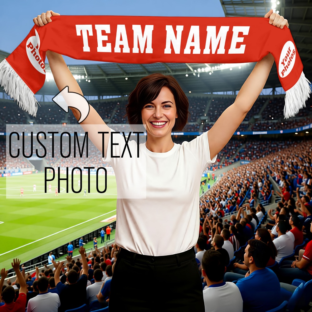 1pc Custom Team Fan Scarf - Pe - Party Games Name recension och pris