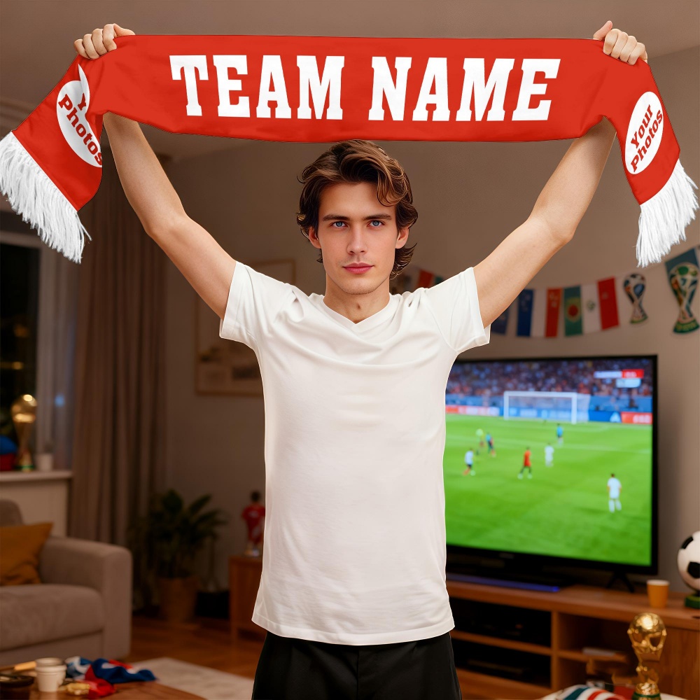 1pc Custom Team Fan Scarf - Pe - Party Games Name recension och pris
