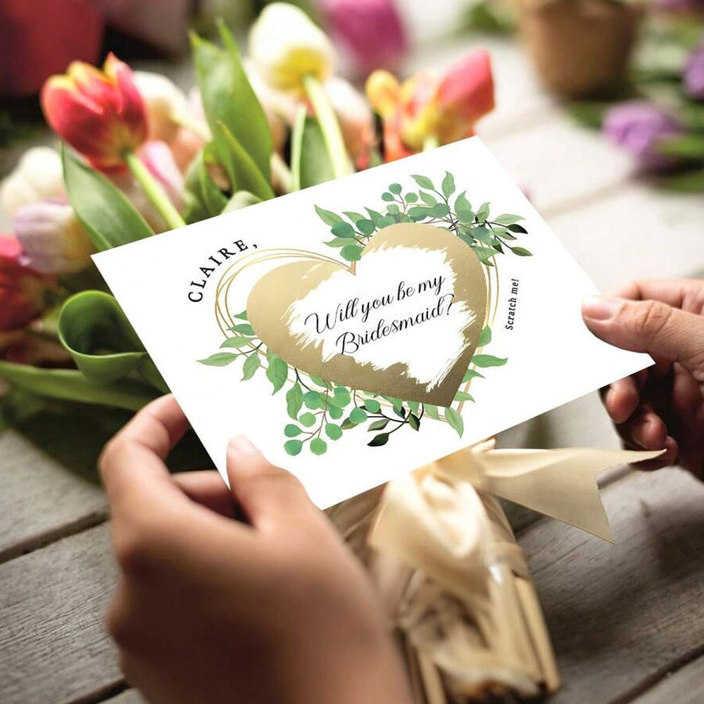 1 Piece of Bridesmaid Invitati - Party Games Name recension och pris