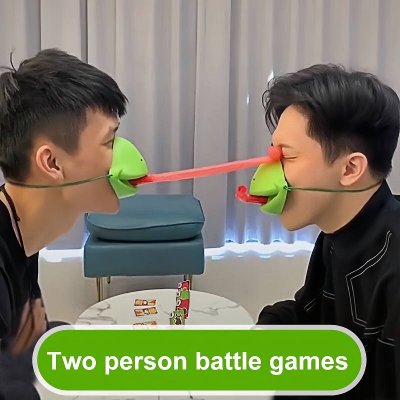 Frog Mask Toy Frog Tongue Stic - Party Games Competition recension och pris