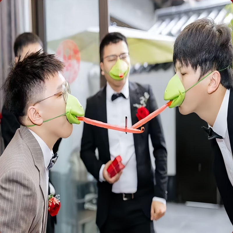 Frog Mask Toy Frog Tongue Stic - Party Games Competition recension och pris